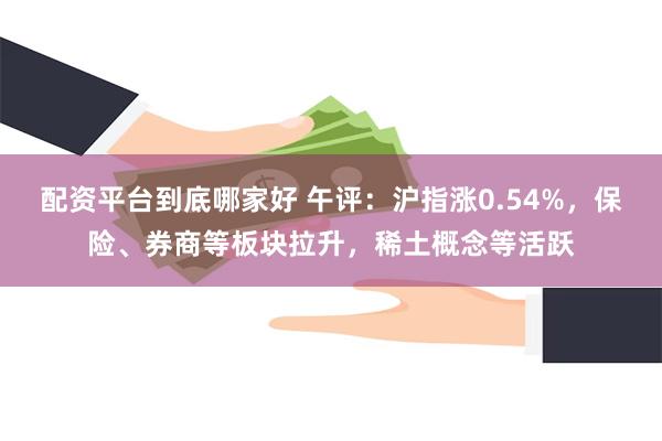 配资平台到底哪家好 午评：沪指涨0.54%，保险、券商等板块拉升，稀土概念等活跃